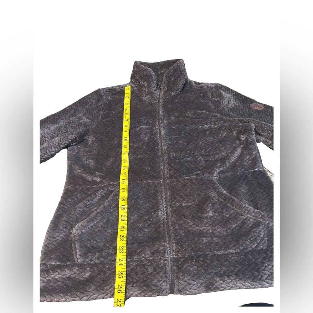 Free Country Butter Pile Fleece Jacket Size L Brown Plush Cozy NWT - Picture 10 of 13